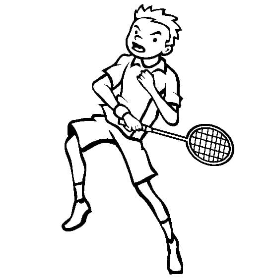 Målarbild Badminton (6)