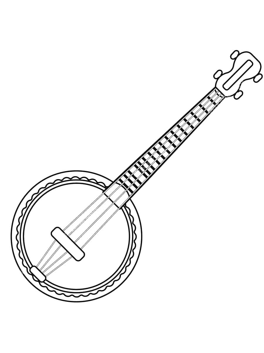 Målarbild Banjo (1)