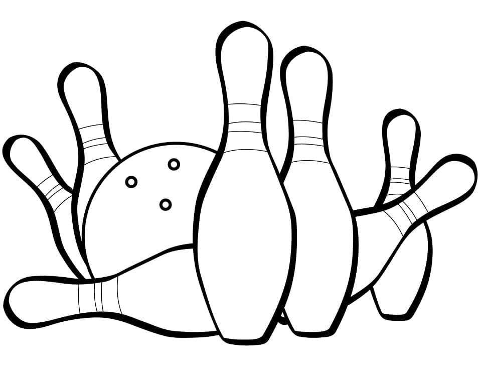 Målarbild Bowling (1)