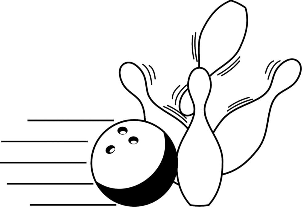Målarbild Bowling (4)