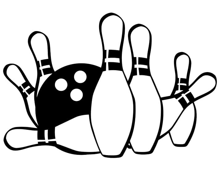 Målarbild Bowling (6)
