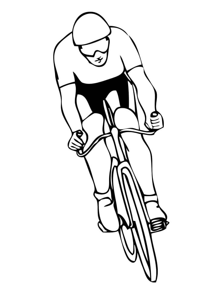 Målarbild Cykelsport (2)