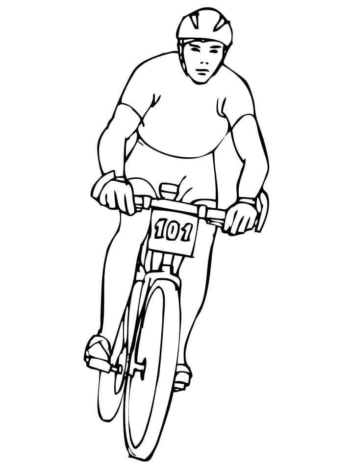 Målarbild Cykelsport (3)