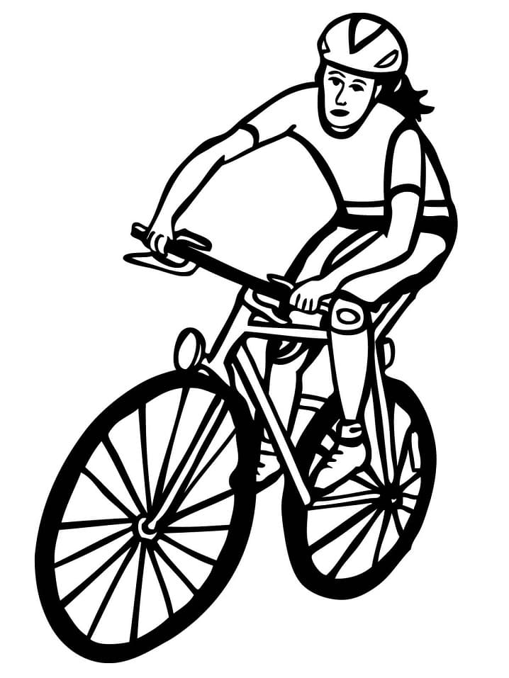 Målarbild Cykelsport (6)