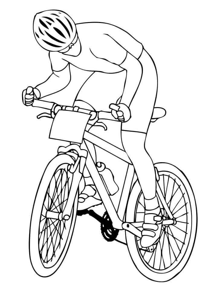 Målarbild Cykelsport