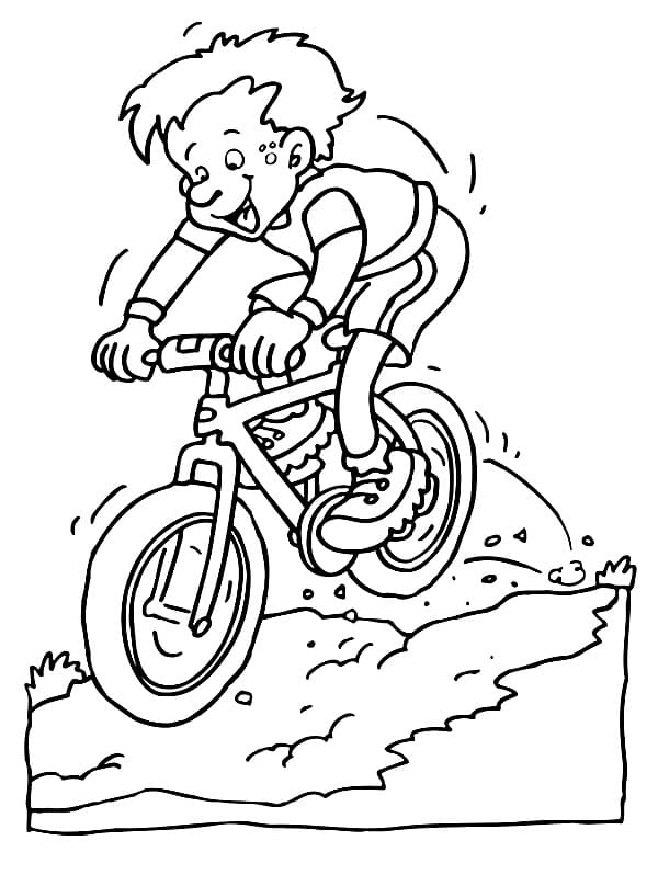 Målarbild Cykling 1