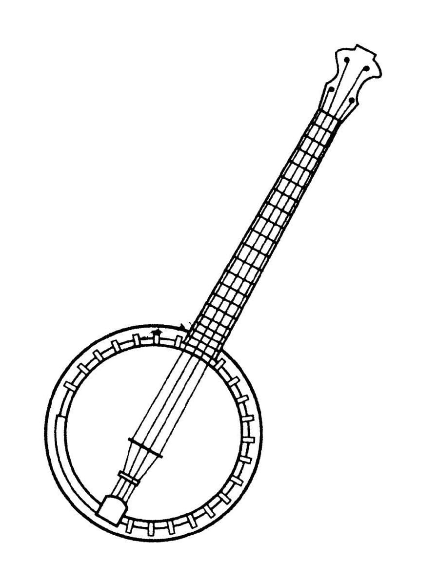 Målarbild En Banjo