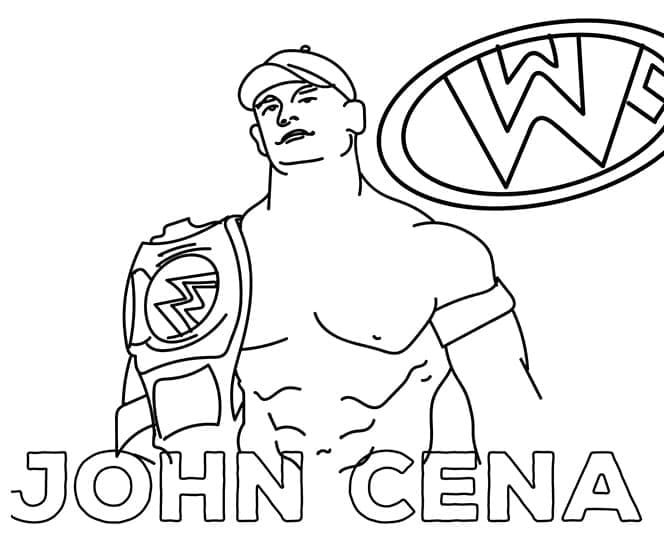 Målarbild John Cena (8)