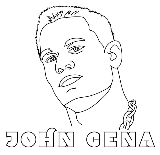 Målarbild John Cenas Ansikte
