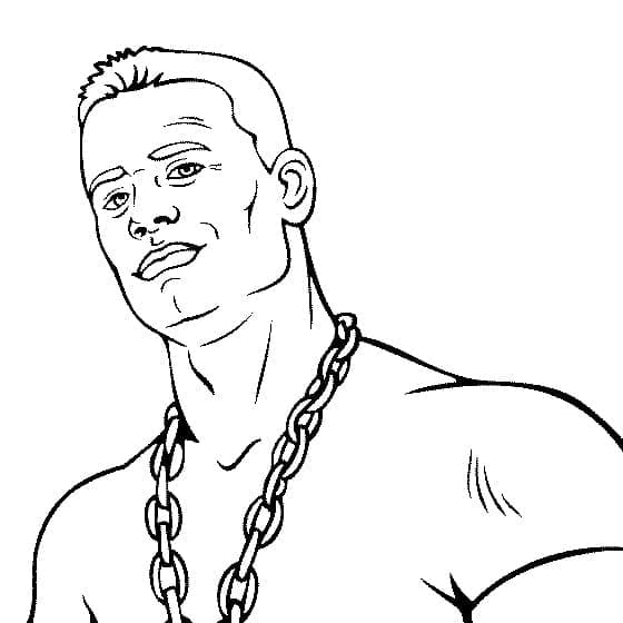 Målarbild Leende John Cena
