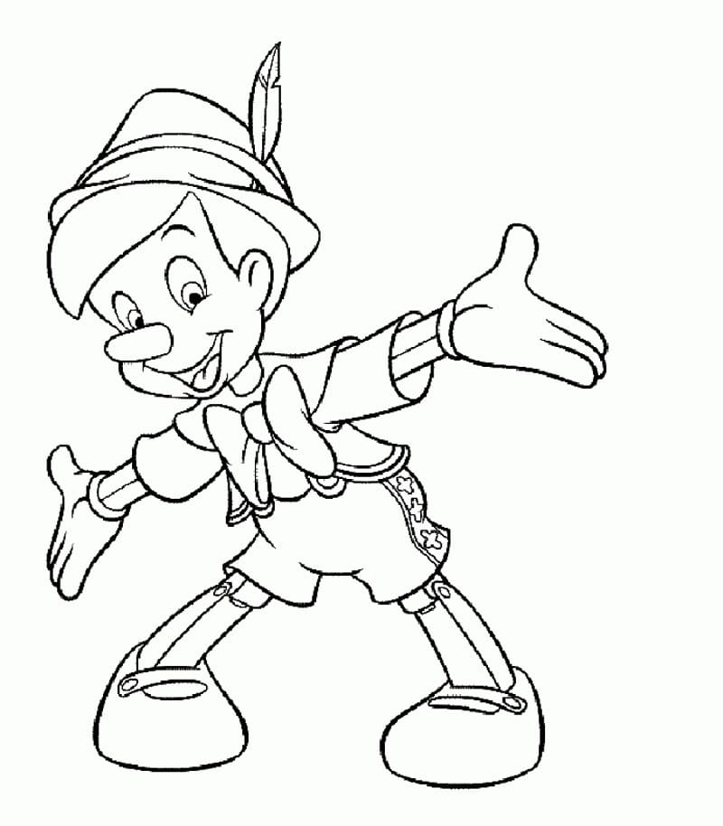 Målarbild Pinocchio (2)