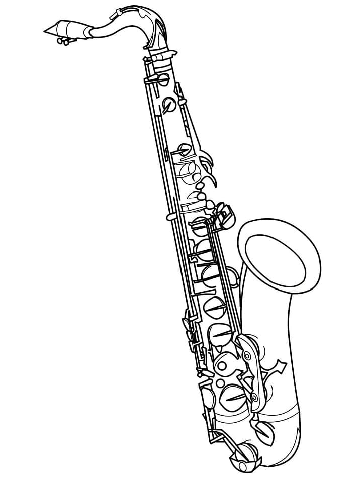 Målarbild Saxofon (2)