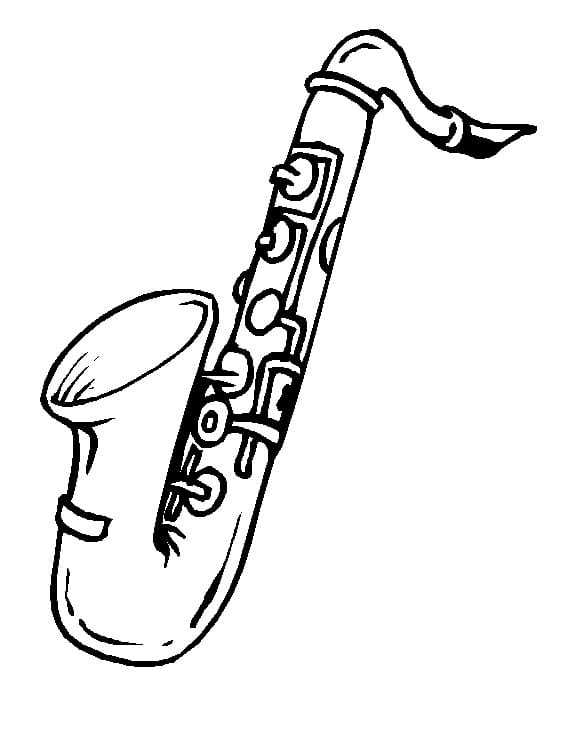 Målarbild Saxofon Gratis