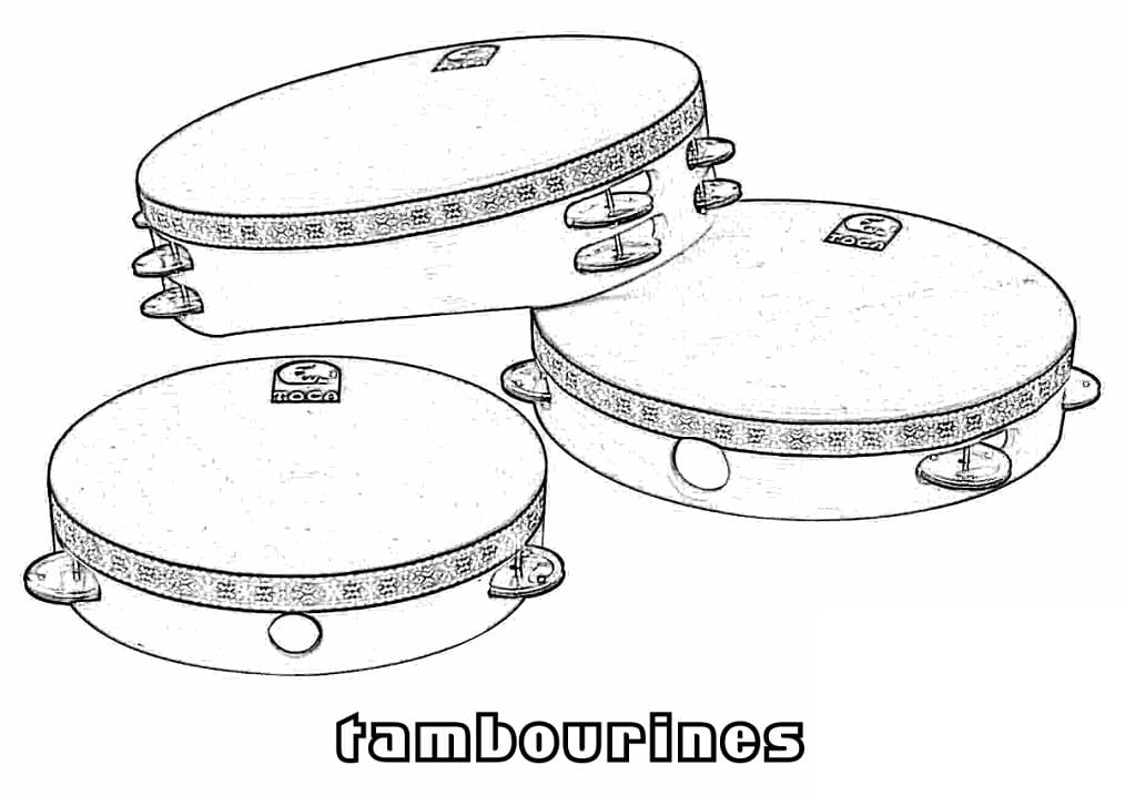 Målarbild Tre Tamburiner
