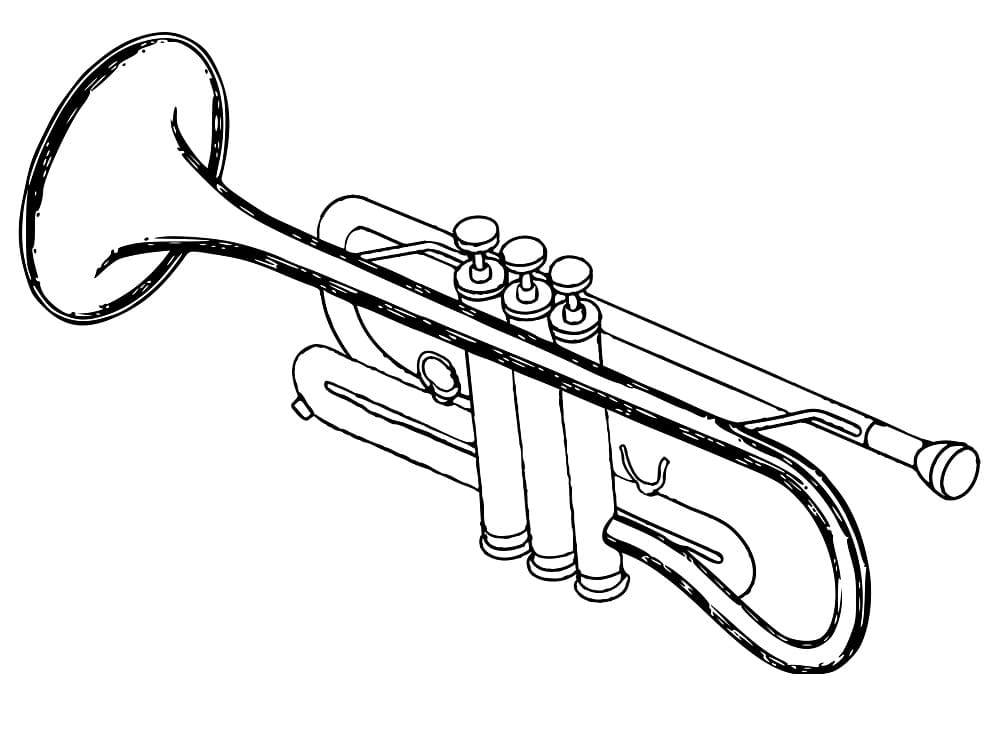 Målarbild Trumpet (2)