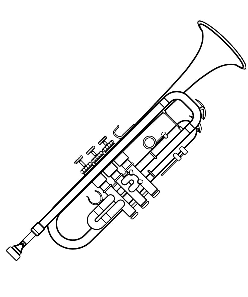 Målarbild Trumpet (3)