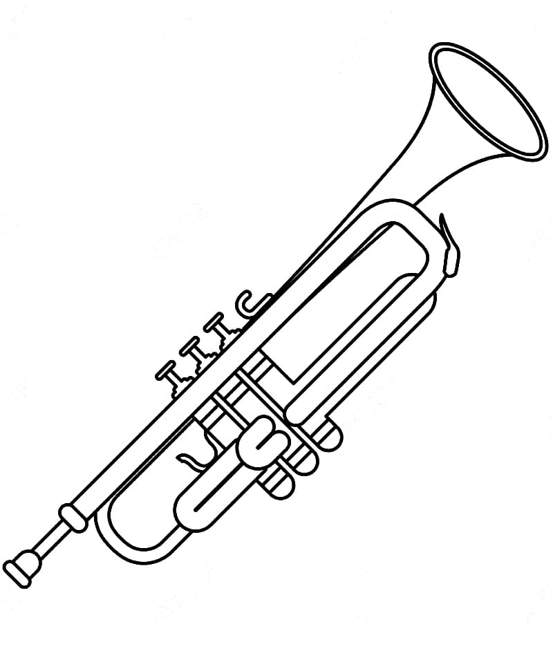 Målarbild Trumpet (4)