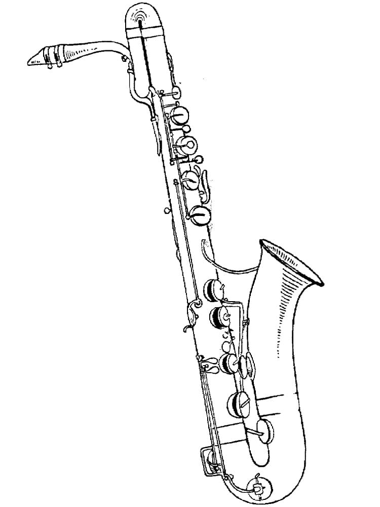 Målarbild Vintage Saxofon