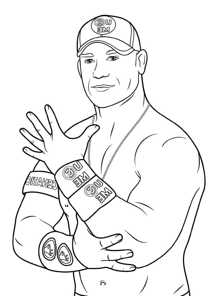 Målarbild WWE John Cena