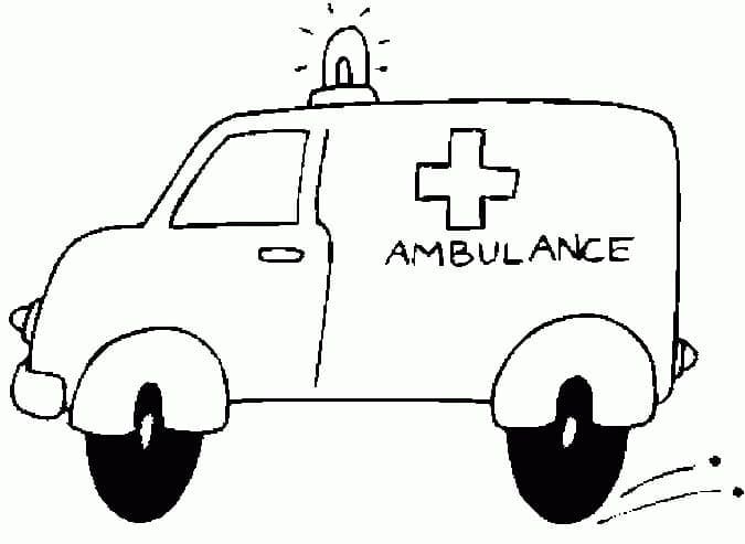 Målarbild Ambulans 10