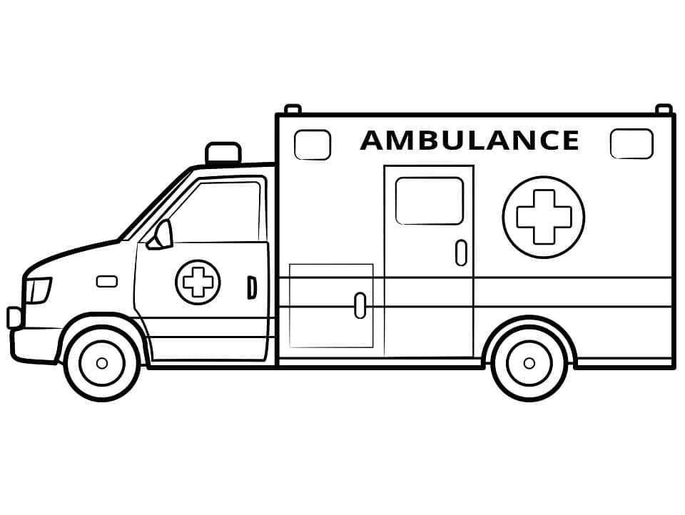 Målarbild Ambulans 5