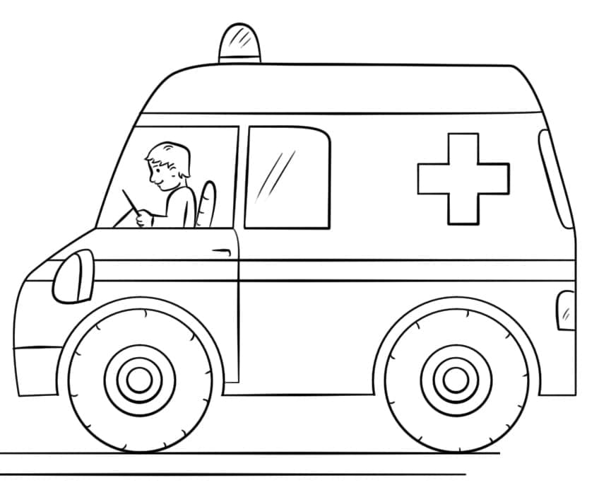 Målarbild Ambulans 7