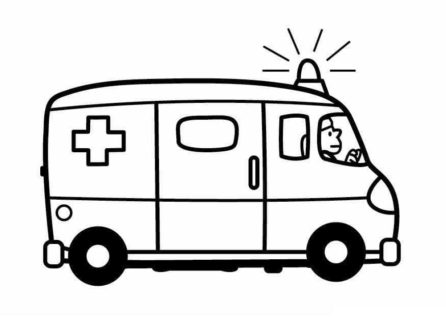 Målarbild Ambulans 8