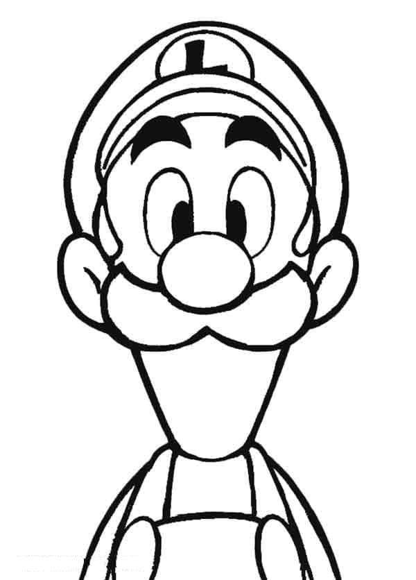 Målarbild Ansikte av Luigi