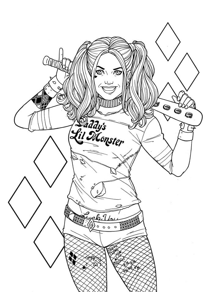 Målarbild DC Harley Quinn
