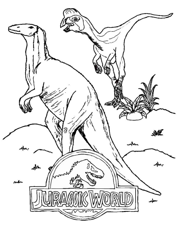 Målarbild Dinosaurier Jurassic World