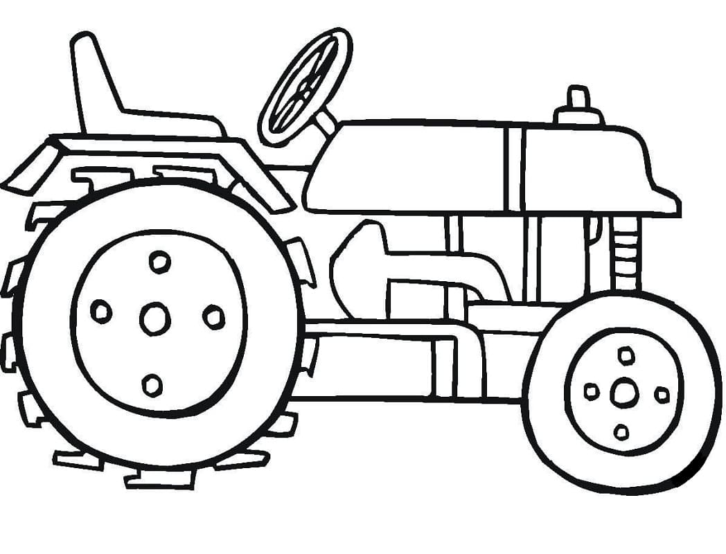 Målarbild En Bra Traktor