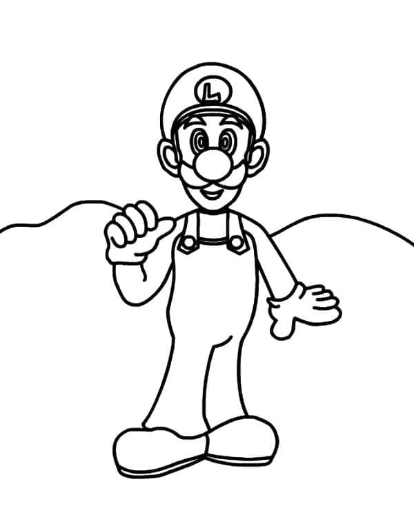 Målarbild Fantastisk Luigi