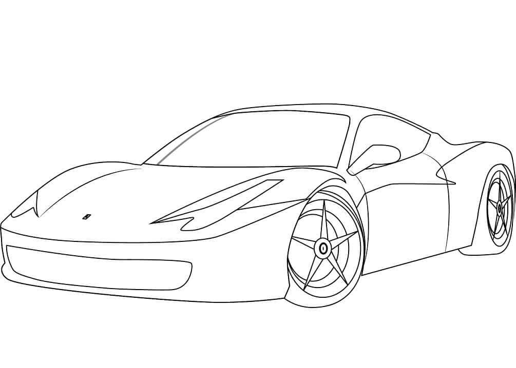Målarbild Ferrari 458