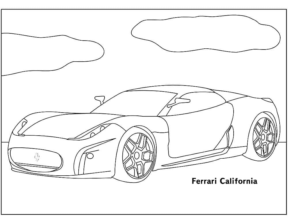 Målarbild Ferrari California