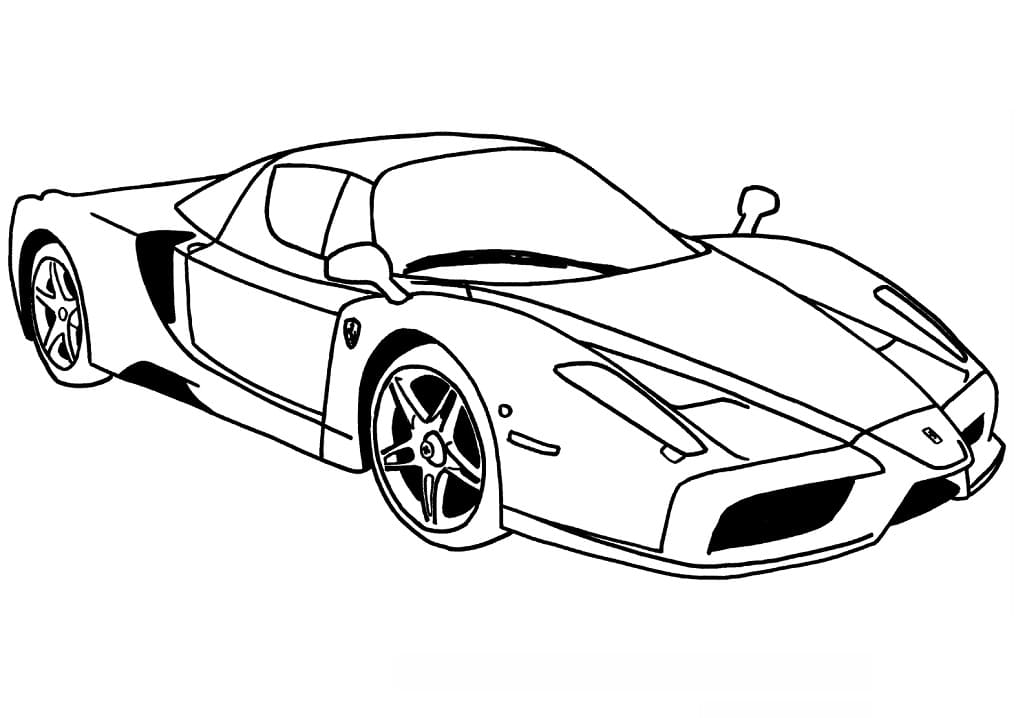 Målarbild Ferrari Enzo Car