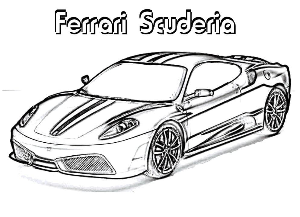 Målarbild Ferrari Scuderia