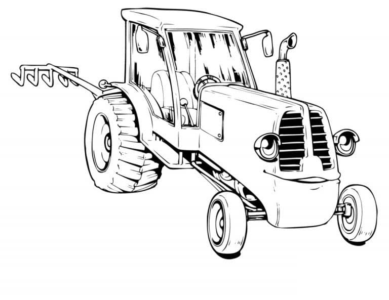 Målarbild Förtjusande Traktor