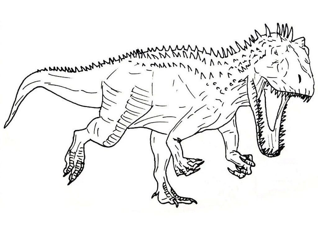 Målarbild Indominus Rex Jurassic World