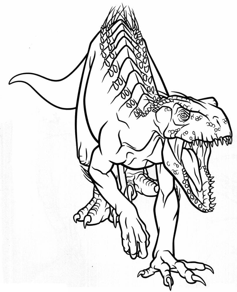 Målarbild Jurassic World Indoraptor