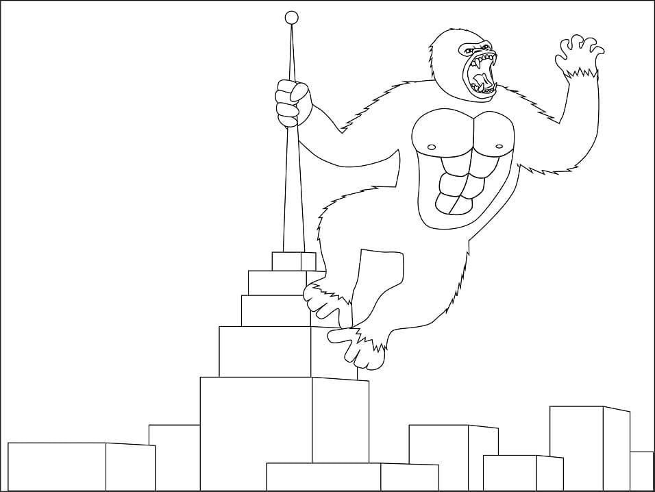 Målarbild King Kong 7