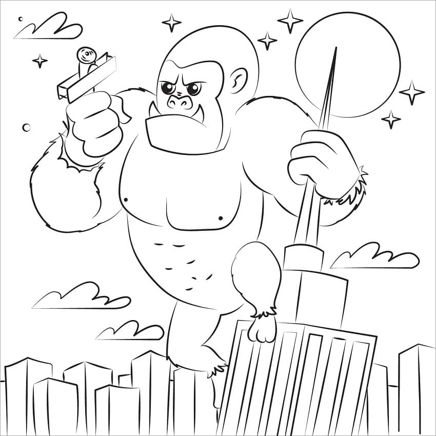 Målarbild King Kong 8