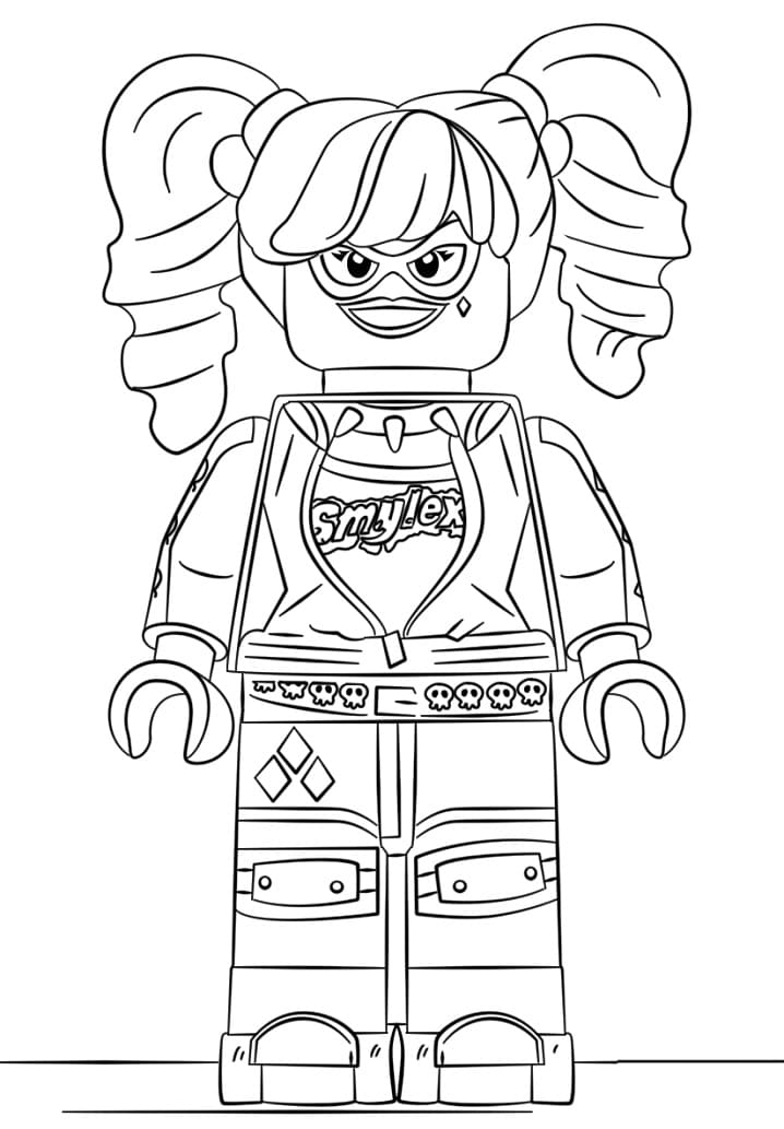 Målarbild Lego Harley Quinn