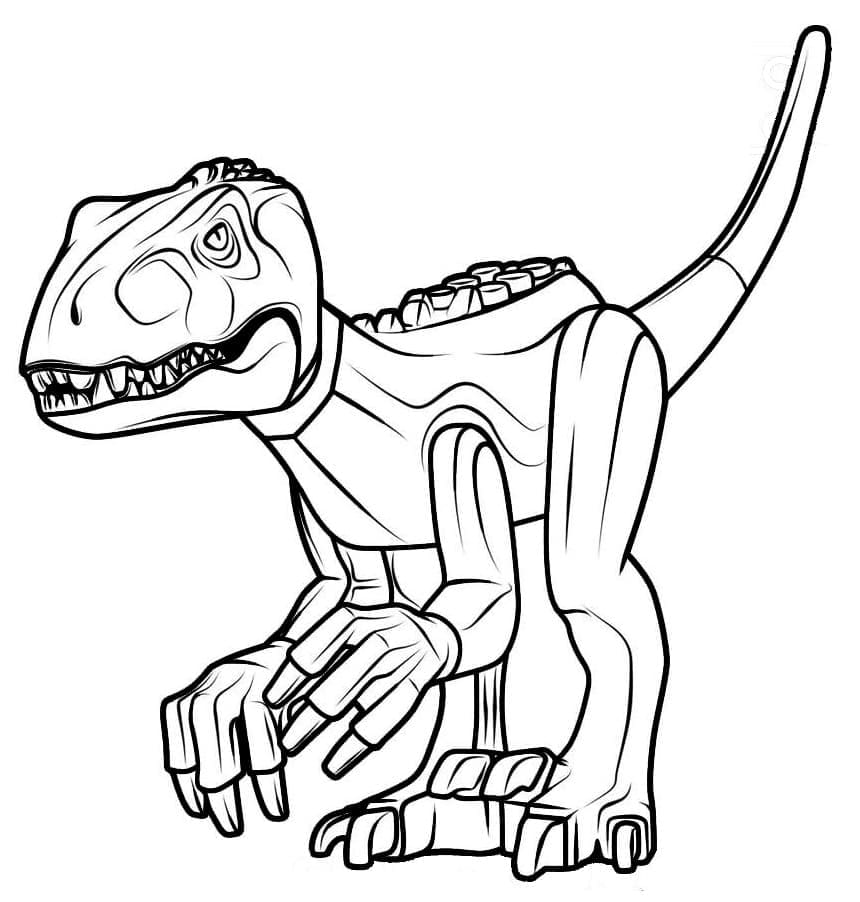 Målarbild Lego Indoraptor
