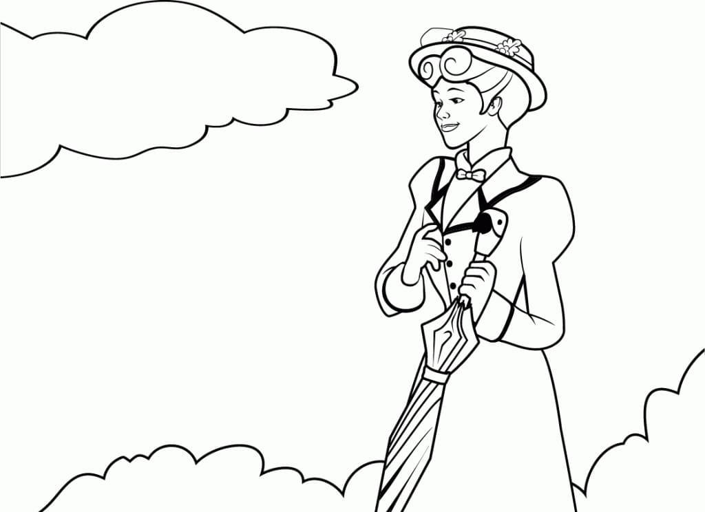 Målarbild Mary Poppins 15