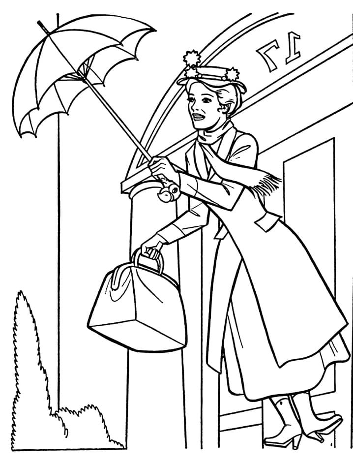 Målarbild Mary Poppins 6