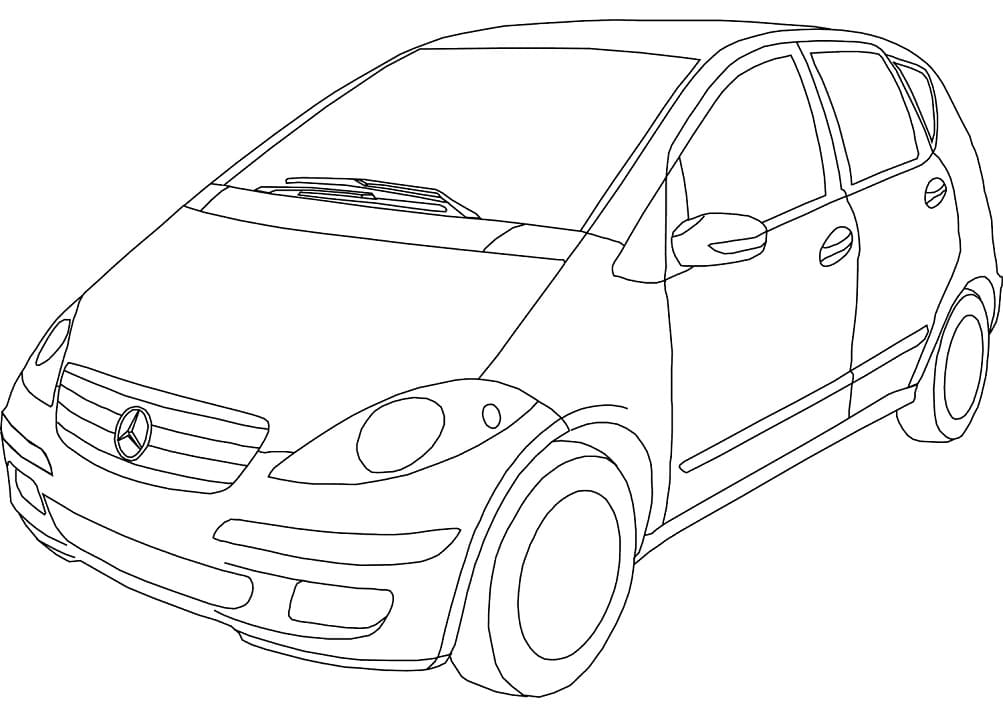 Målarbild Mercedes-Benz A-Klass