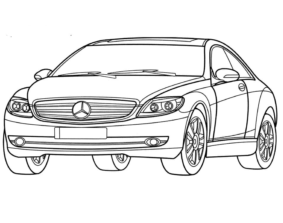 Målarbild Mercedes-Benz CL-Klass