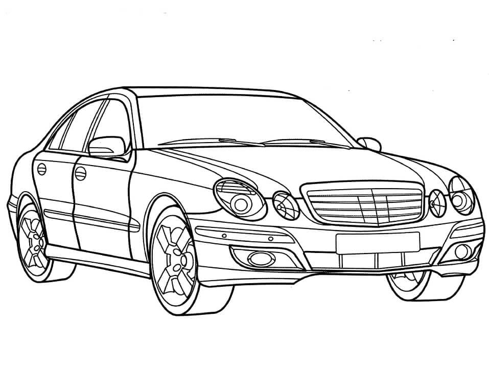 Målarbild Mercedes-Benz E-Klass