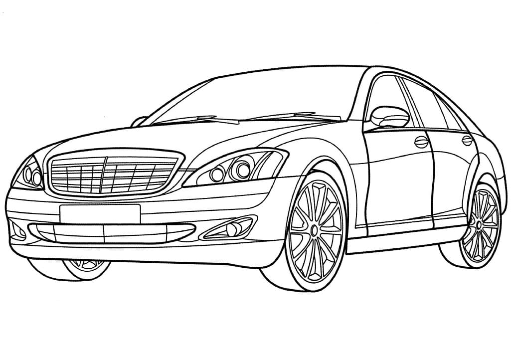 Målarbild Mercedes-Benz S-Klass