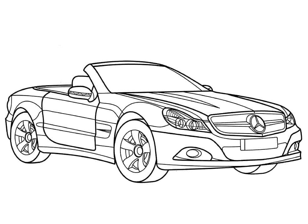 Målarbild Mercedes-Benz SL